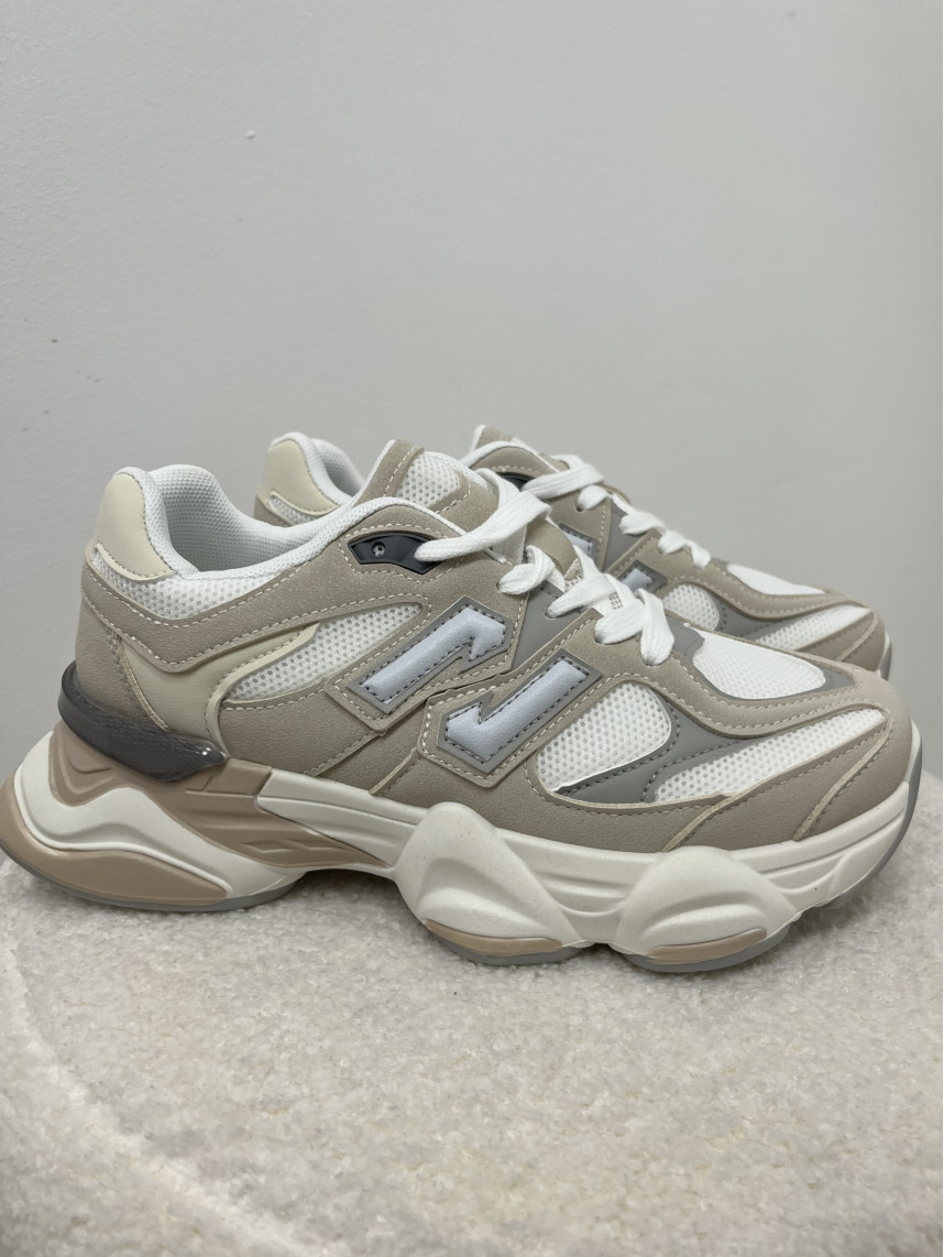 Zapatillas deportivas blanco/beige