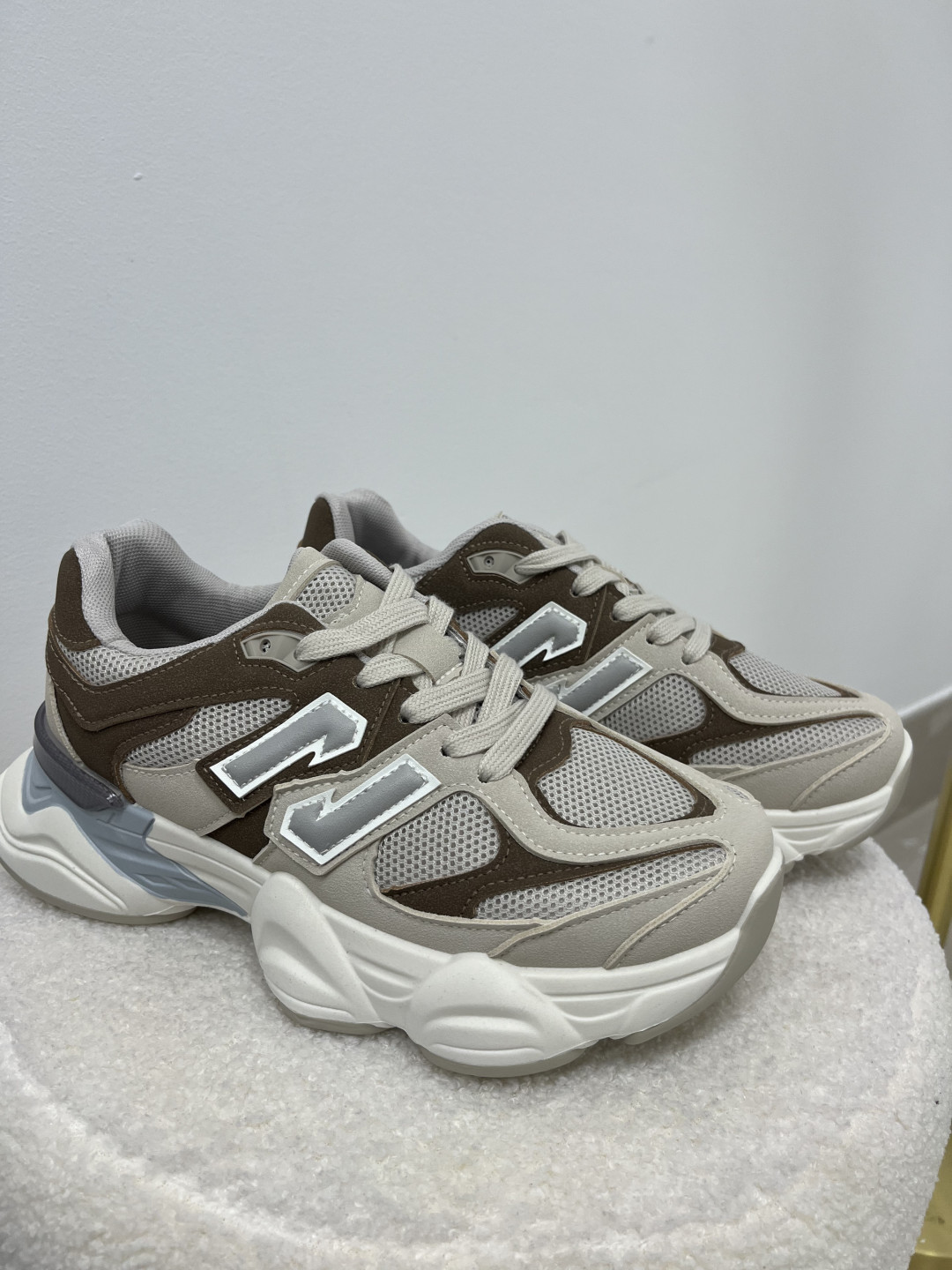 Zapatillas deportivas beige/marron