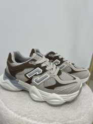 Zapatillas deportivas beige/marron