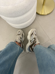 Zapatillas deportivas beige/marron