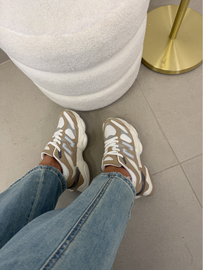 Zapatillas deportivas blanco/beige