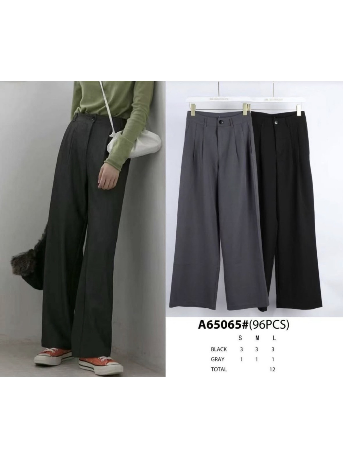 pantalon pinzas rayas diplomaticas