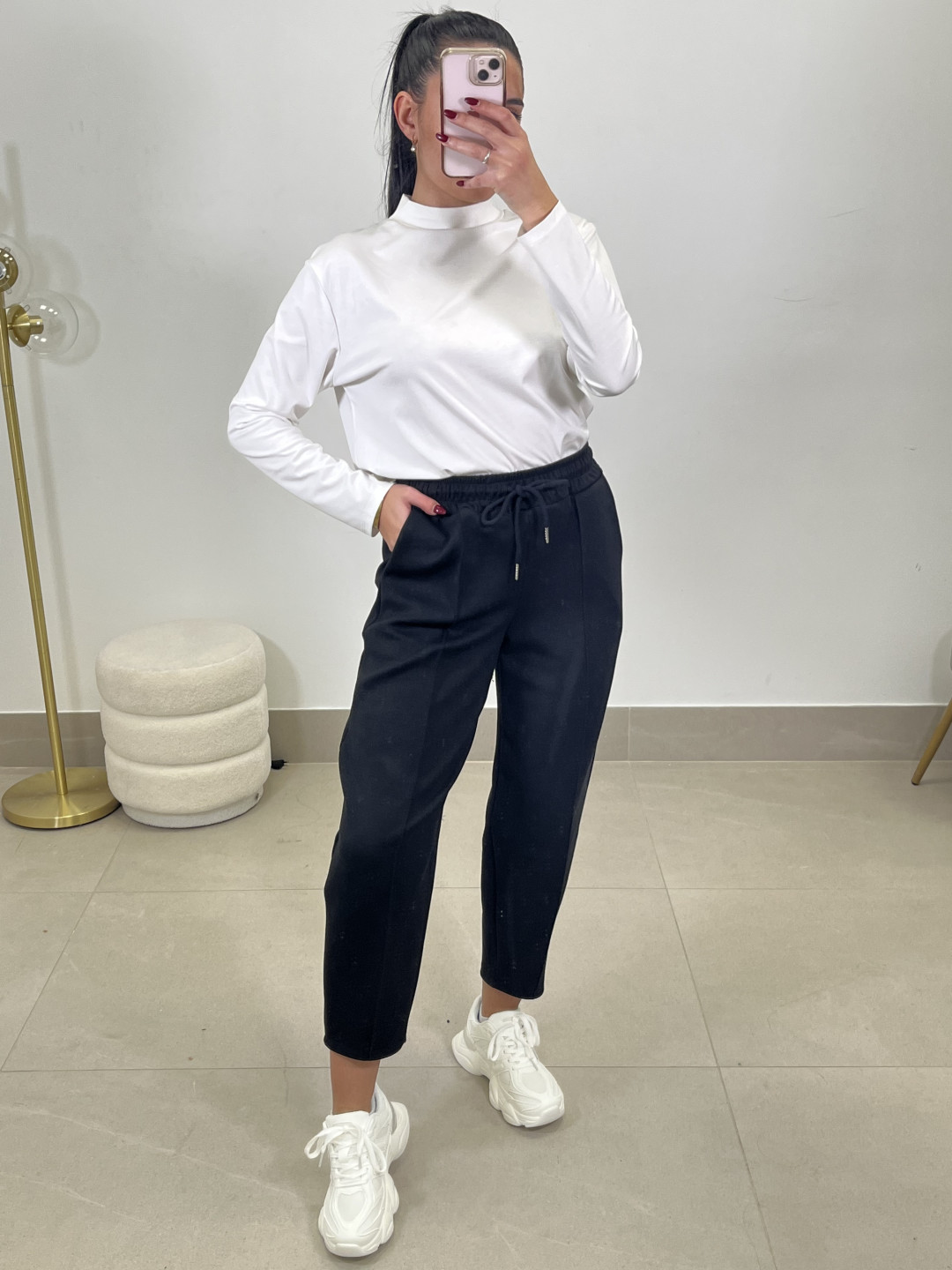 pantalon felpa tipo balloon