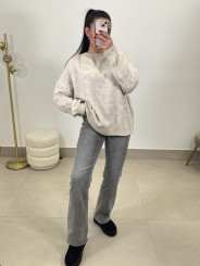 Vaquero gris desgastado