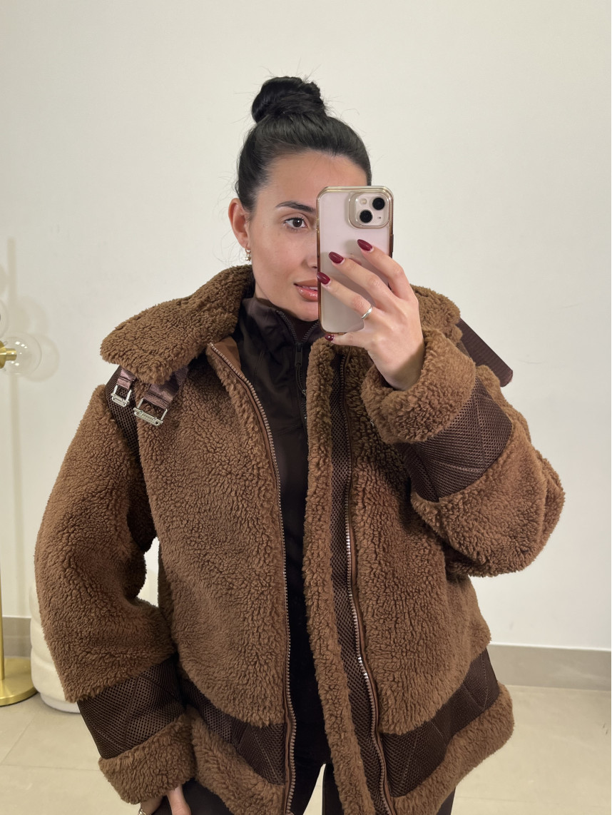 Abrigo corto Moscu marron