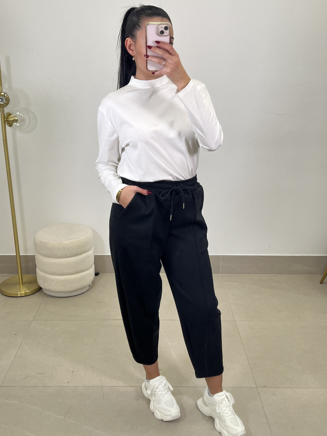 camiseta oversize manga larga