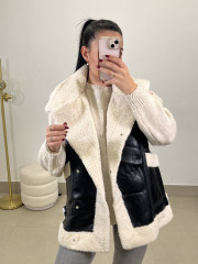 Chaleco borrego negro