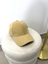 gorra tejido algodon mostaza