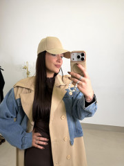 Gabardina combinada vaquera