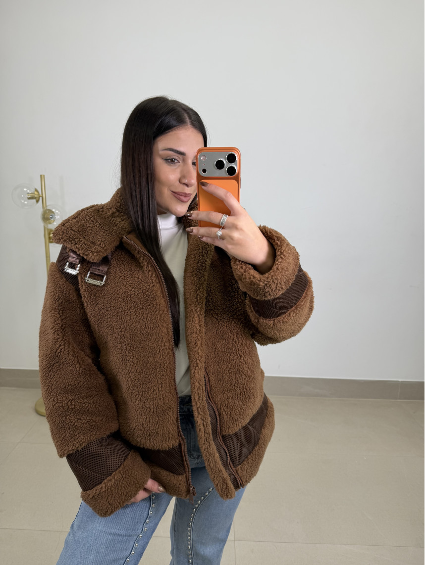 Abrigo corto Moscu marron