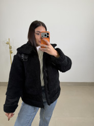 Abrigo corto Moscu negro