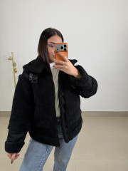 Abrigo corto Moscu negro