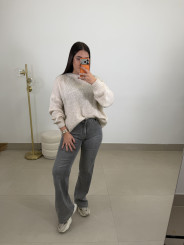 Vaquero gris desgastado