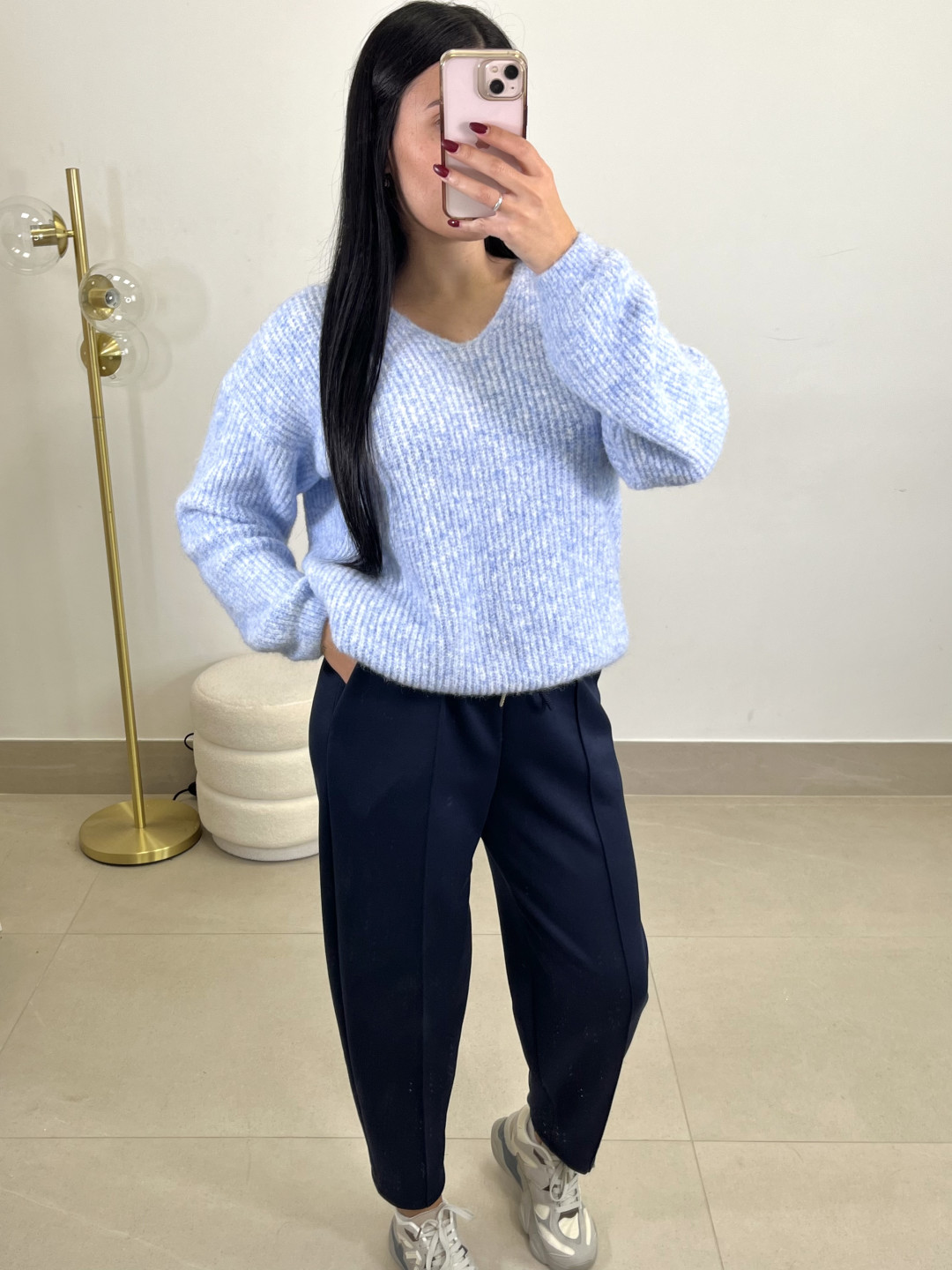 pantalon felpa tipo balloon