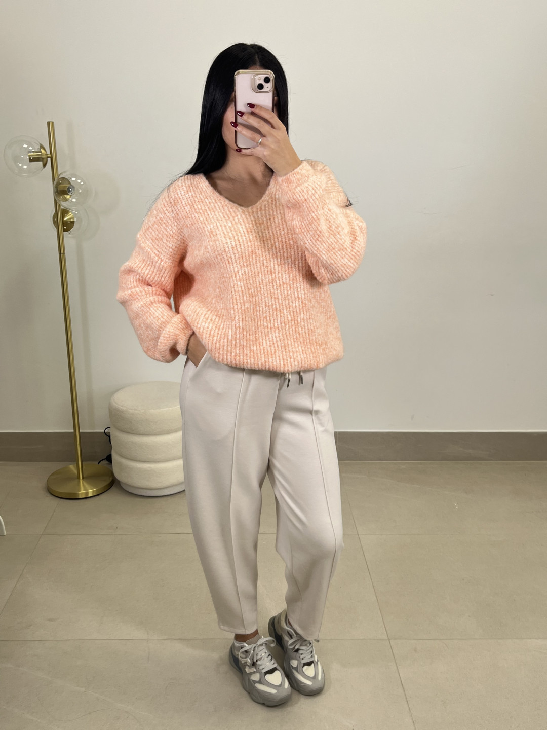 pantalon felpa tipo balloon