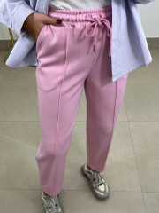 PANTALON FELPA TIPO BALLOON ROSA