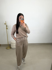 PANTALON FELPA TIPO BALLOON CAMEL