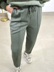 PANTALON FELPA TIPO BALLOON VERDE