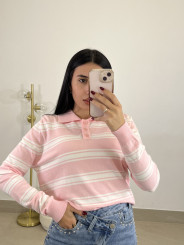 Jersey rayas claudia rosa