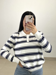 Jersey rayas claudia blanco