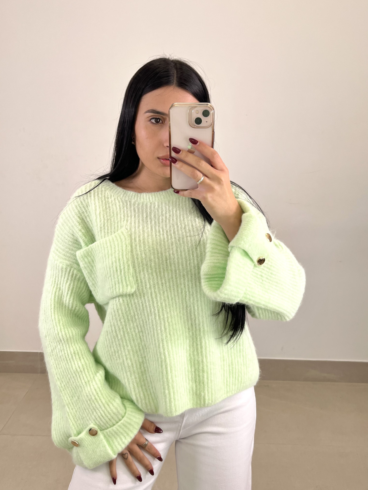 Jersey carolina verde agua