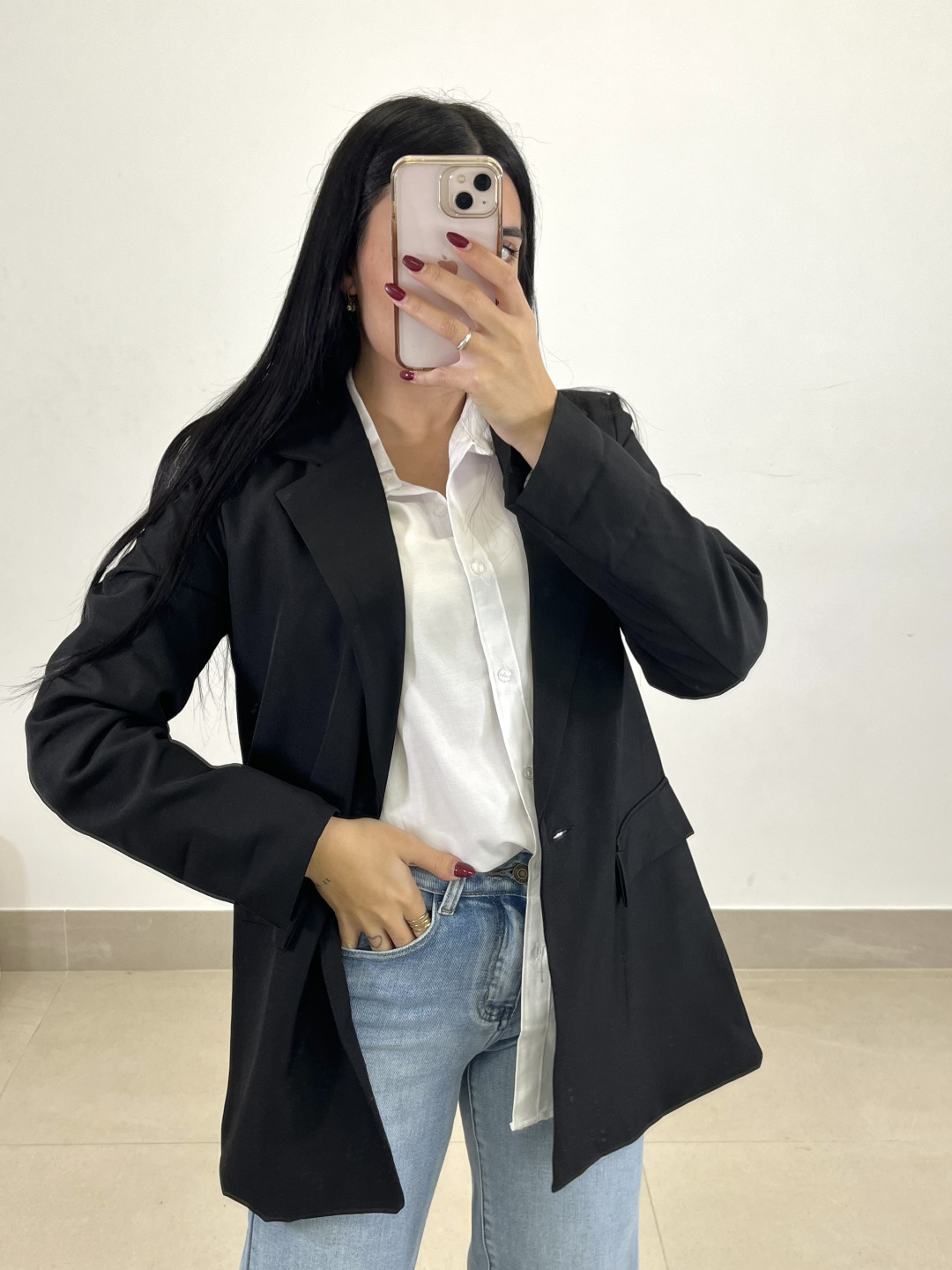 Blazer basica negra