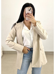 blazer estructura beige