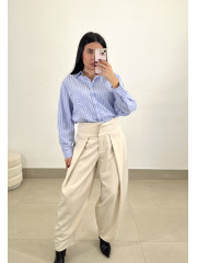 camisa oxford raya celeste