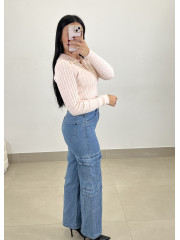 Vaquero cargo corte recto