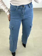 Vaquero cargo corte recto