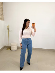 Vaquero cargo corte recto