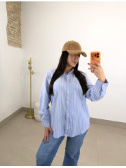 camisa oxford raya celeste