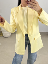 blazer basica amarilla