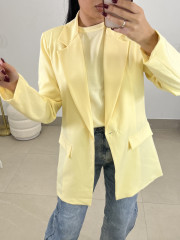 blazer basica amarilla