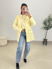blazer basica amarilla