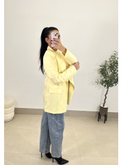 blazer basica amarilla
