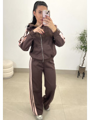 conjunto selena marron/rosa