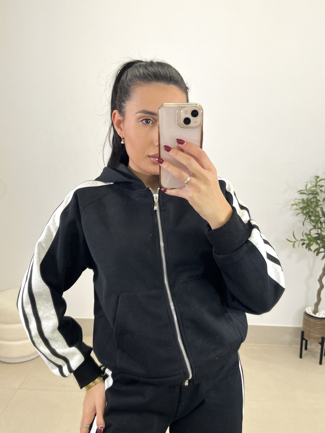 Conjunto selena negro/gris claro