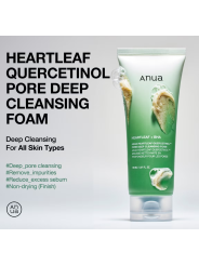 HEARTLEAF QUERCETINOL PORE DEEP LIMPIADOR EN ESPUMA 150ml ANUA