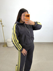 conjunto selena gris oscuro/verde