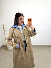 Gabardina combinada camisa