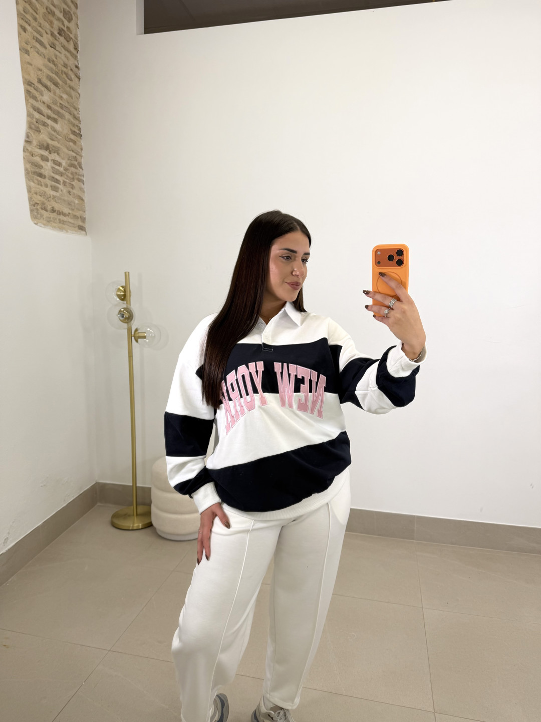 Polo new york blanco