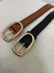 Cinturon hebilla dorada ovalada