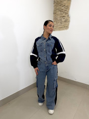 Conjunto combinado denim