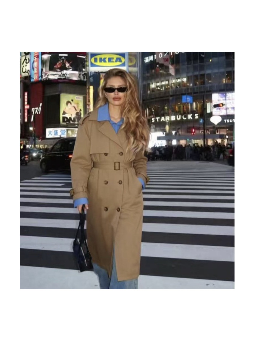 Gabardina combinada camisa