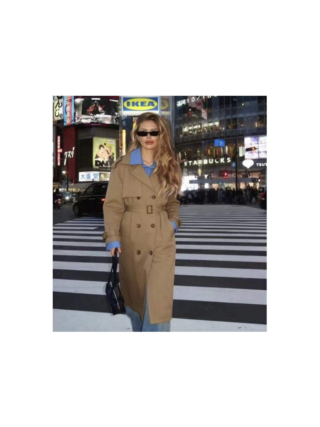 Gabardina combinada camisa