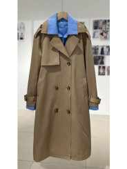 Gabardina combinada camisa