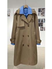 Gabardina combinada camisa