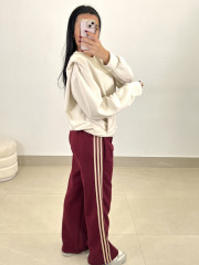 Sudadera hombrera beige