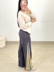 Pantalon raya lateral  bicolor